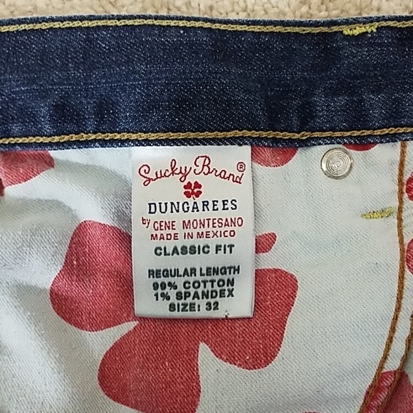 Lucky Brand~Mens 32×32~Blue Distressed "DUNGAREES" - Picture 7 of 8
